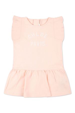 abito in cotone rosa CHLOÉ KIDS | C2059646J